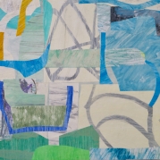 rain at the beach,18%22x18%22,hunter hogan