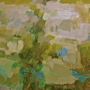 Winter Green, 64"x68", oil on canvas