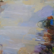 On the Edge, 52"x44", oil on canvas